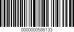 Código de barras (EAN, GTIN, SKU, ISBN): '0000000588133'