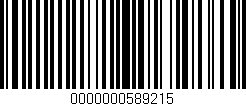Código de barras (EAN, GTIN, SKU, ISBN): '0000000589215'