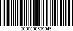 Código de barras (EAN, GTIN, SKU, ISBN): '0000000589345'