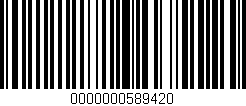 Código de barras (EAN, GTIN, SKU, ISBN): '0000000589420'