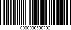 Código de barras (EAN, GTIN, SKU, ISBN): '0000000590792'