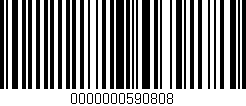 Código de barras (EAN, GTIN, SKU, ISBN): '0000000590808'