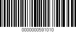 Código de barras (EAN, GTIN, SKU, ISBN): '0000000591010'