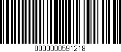 Código de barras (EAN, GTIN, SKU, ISBN): '0000000591218'