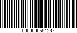 Código de barras (EAN, GTIN, SKU, ISBN): '0000000591287'