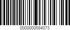 Código de barras (EAN, GTIN, SKU, ISBN): '0000000594073'