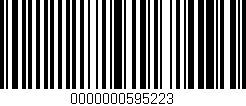 Código de barras (EAN, GTIN, SKU, ISBN): '0000000595223'