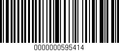 Código de barras (EAN, GTIN, SKU, ISBN): '0000000595414'