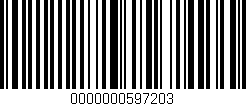 Código de barras (EAN, GTIN, SKU, ISBN): '0000000597203'