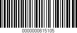 Código de barras (EAN, GTIN, SKU, ISBN): '0000000615105'