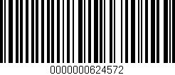 Código de barras (EAN, GTIN, SKU, ISBN): '0000000624572'