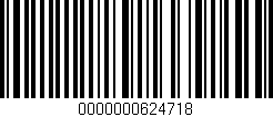 Código de barras (EAN, GTIN, SKU, ISBN): '0000000624718'