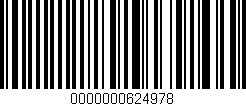 Código de barras (EAN, GTIN, SKU, ISBN): '0000000624978'
