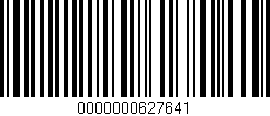 Código de barras (EAN, GTIN, SKU, ISBN): '0000000627641'
