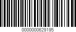 Código de barras (EAN, GTIN, SKU, ISBN): '0000000629195'