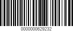 Código de barras (EAN, GTIN, SKU, ISBN): '0000000629232'