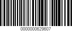 Código de barras (EAN, GTIN, SKU, ISBN): '0000000629607'