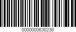 Código de barras (EAN, GTIN, SKU, ISBN): '0000000630238'