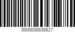 Código de barras (EAN, GTIN, SKU, ISBN): '0000000630627'