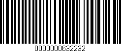 Código de barras (EAN, GTIN, SKU, ISBN): '0000000632232'