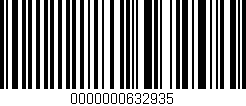 Código de barras (EAN, GTIN, SKU, ISBN): '0000000632935'