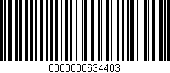 Código de barras (EAN, GTIN, SKU, ISBN): '0000000634403'