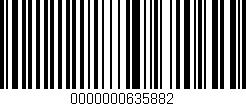 Código de barras (EAN, GTIN, SKU, ISBN): '0000000635882'
