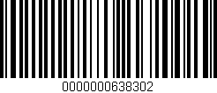 Código de barras (EAN, GTIN, SKU, ISBN): '0000000638302'