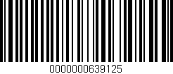 Código de barras (EAN, GTIN, SKU, ISBN): '0000000639125'