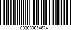 Código de barras (EAN, GTIN, SKU, ISBN): '0000000646741'
