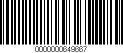 Código de barras (EAN, GTIN, SKU, ISBN): '0000000649667'