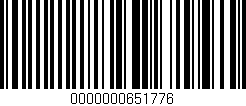 Código de barras (EAN, GTIN, SKU, ISBN): '0000000651776'