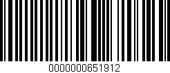 Código de barras (EAN, GTIN, SKU, ISBN): '0000000651912'