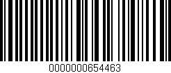 Código de barras (EAN, GTIN, SKU, ISBN): '0000000654463'