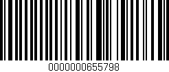 Código de barras (EAN, GTIN, SKU, ISBN): '0000000655798'