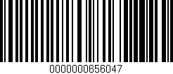 Código de barras (EAN, GTIN, SKU, ISBN): '0000000656047'