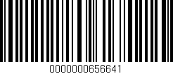 Código de barras (EAN, GTIN, SKU, ISBN): '0000000656641'
