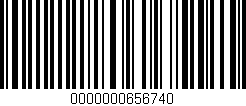 Código de barras (EAN, GTIN, SKU, ISBN): '0000000656740'