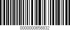 Código de barras (EAN, GTIN, SKU, ISBN): '0000000656832'
