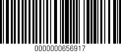 Código de barras (EAN, GTIN, SKU, ISBN): '0000000656917'