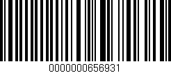Código de barras (EAN, GTIN, SKU, ISBN): '0000000656931'