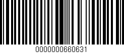 Código de barras (EAN, GTIN, SKU, ISBN): '0000000660631'