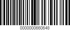 Código de barras (EAN, GTIN, SKU, ISBN): '0000000660648'