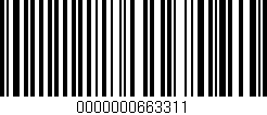 Código de barras (EAN, GTIN, SKU, ISBN): '0000000663311'