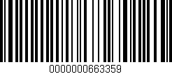 Código de barras (EAN, GTIN, SKU, ISBN): '0000000663359'