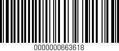 Código de barras (EAN, GTIN, SKU, ISBN): '0000000663618'