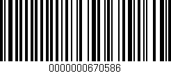 Código de barras (EAN, GTIN, SKU, ISBN): '0000000670586'