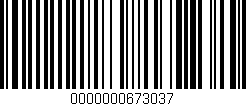 Código de barras (EAN, GTIN, SKU, ISBN): '0000000673037'