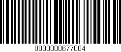 Código de barras (EAN, GTIN, SKU, ISBN): '0000000677004'