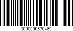 Código de barras (EAN, GTIN, SKU, ISBN): '0000000678469'